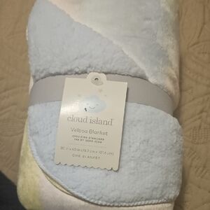 Cloud Island Velboa Blanket - Soft Pastel Colors/ 100% recycled Polyester